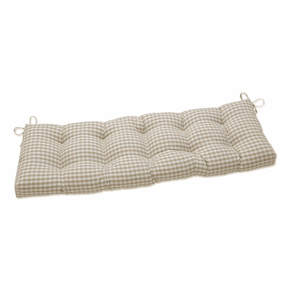 Pillow Perfect Outdoor Indoor Dawson Birch Outdoor Tufted Bench